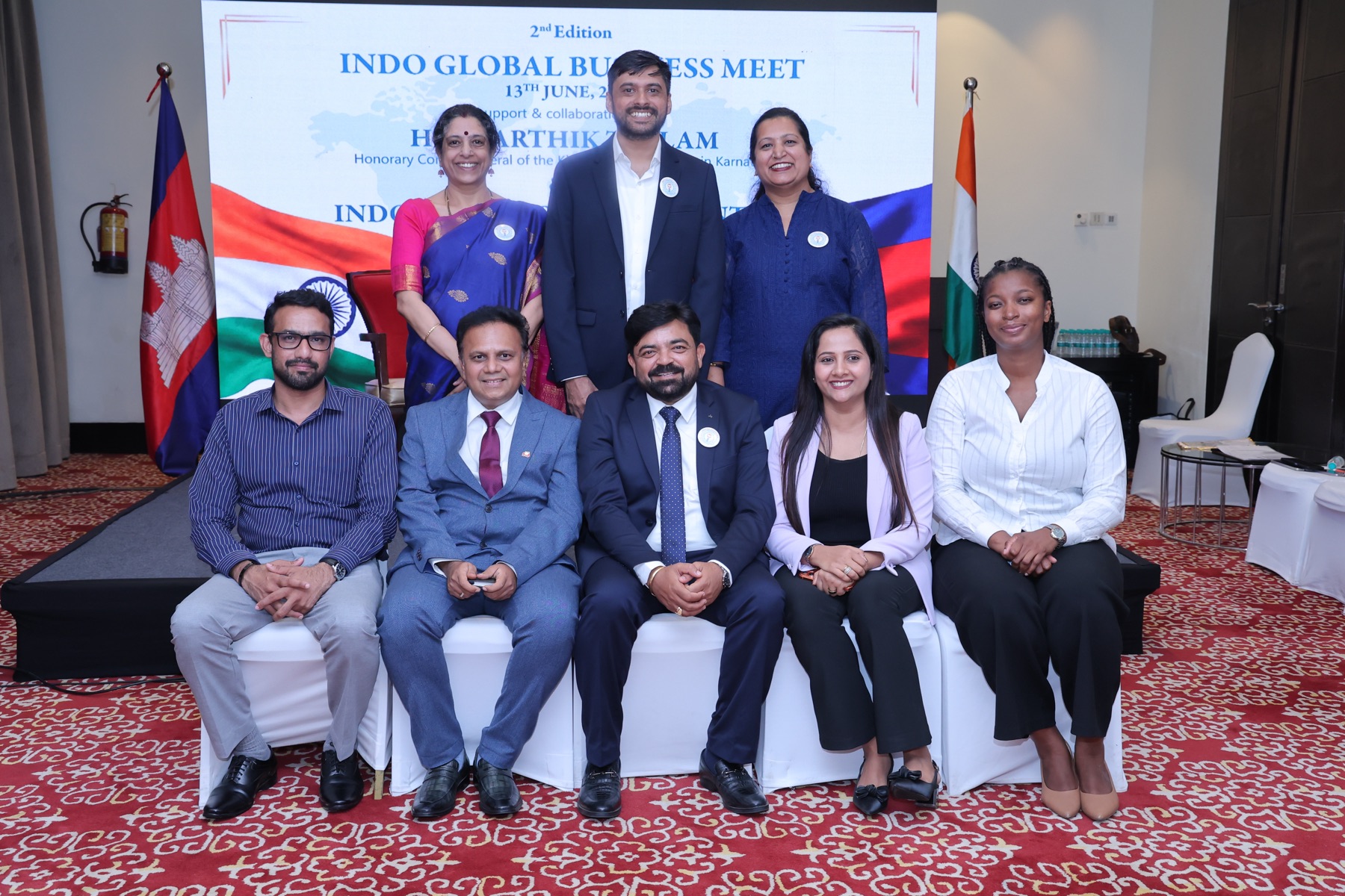 The IGBC team with speakers at the India-Cambodia Economic Forum